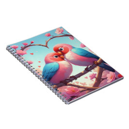 Lovebird Valentine Notizblock