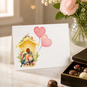 Lovebird Valentine's Day Card Feiertagskarte
