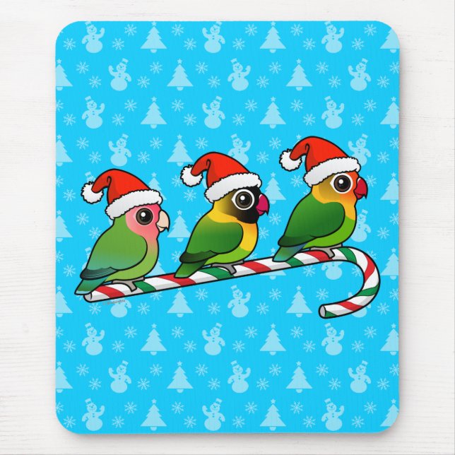 Lovebird-Zuckerstange Mousepad (Vorne)