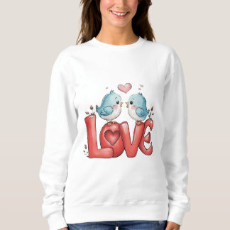 Lovebirds A Little Love Two Hearts, One Song Love Sweatshirt