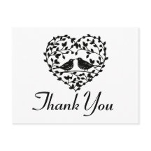 Lovebirds bedanken sich bei Ihnen für das Schwarz-