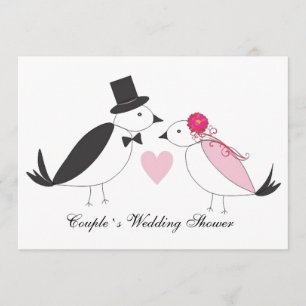 Lovebirds-Brautpaar-Polterabend-Einladung Einladung
