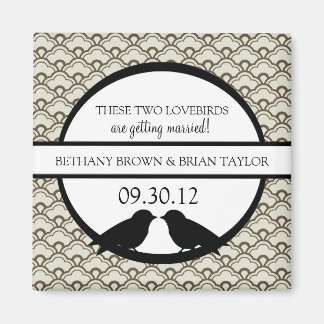 Lovebirds Collection Speichern des Datumsfelds Magnet