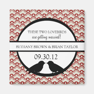 Lovebirds Collection Speichern des Datumsfelds Magnet
