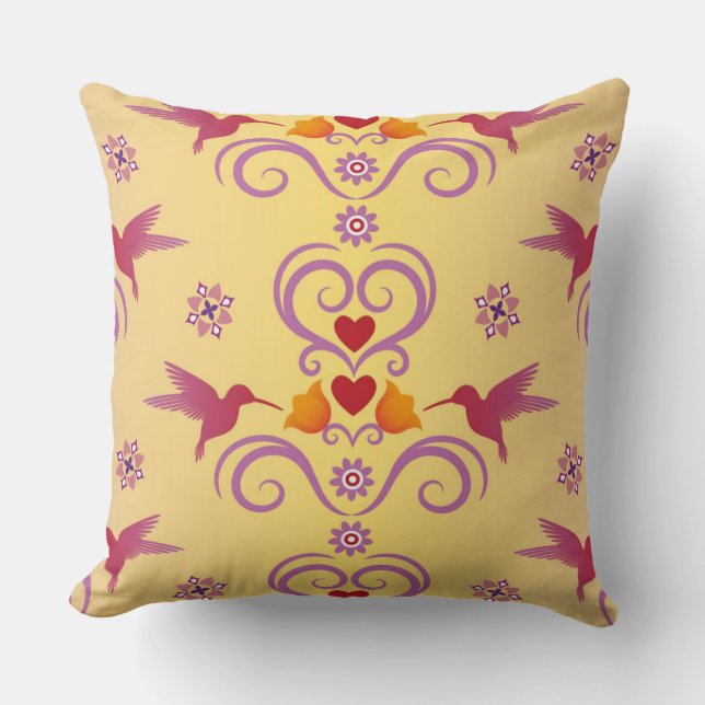 Lovebirds Delight Kissen (Vorderseite)