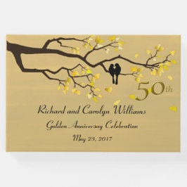 Lovebirds Goldenes Jahr Gästebuch