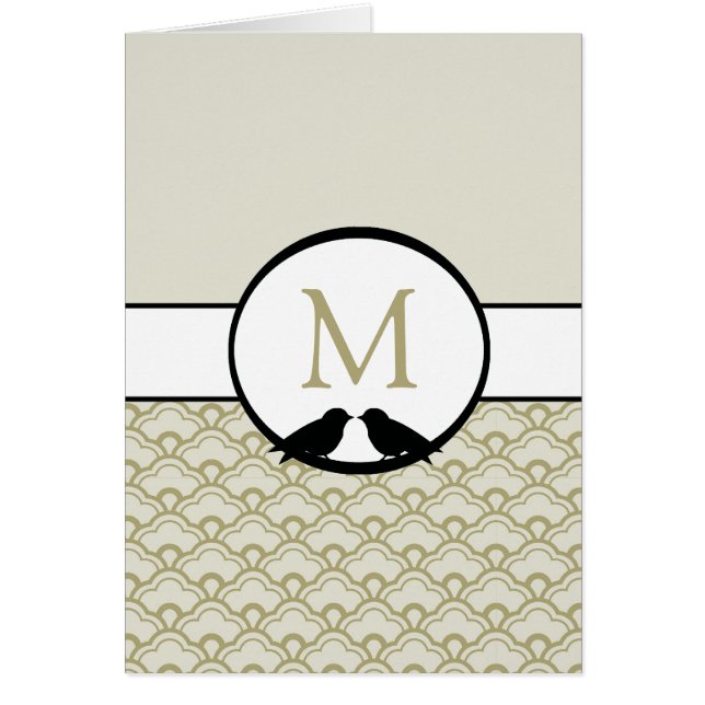 Lovebirds Hochzeitsprogramme (Vorne)