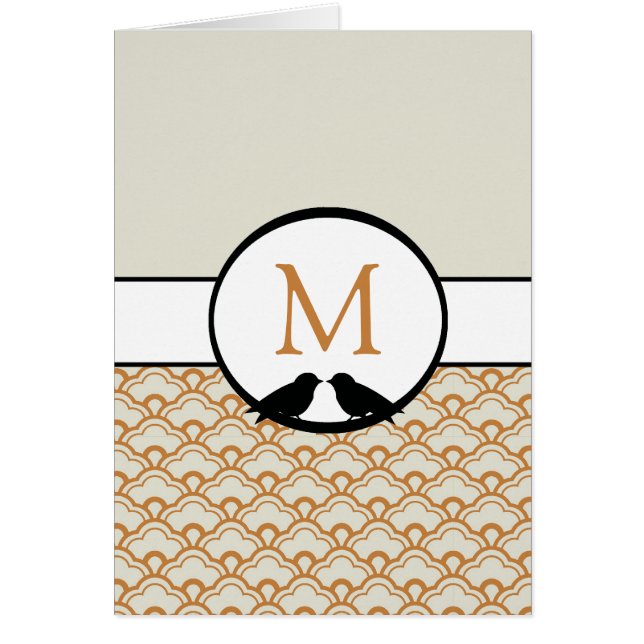 Lovebirds Hochzeitsprogramme (Vorne)