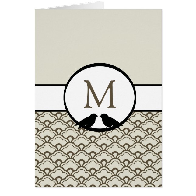 Lovebirds Hochzeitsprogramme (Vorne)