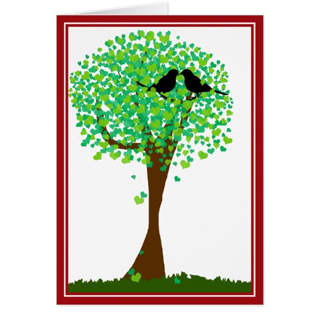 Lovebirds im Bäume des Herzens - Sommer-Liebe (Vorne)