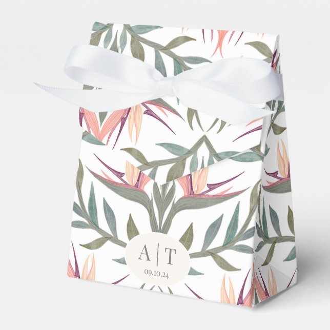 Lovebirds in Paradise Gefälligkeitsbox Geschenkschachtel (Vorderseite)