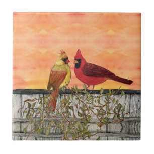 Lovebirds Keramik Küche Tile Fliese