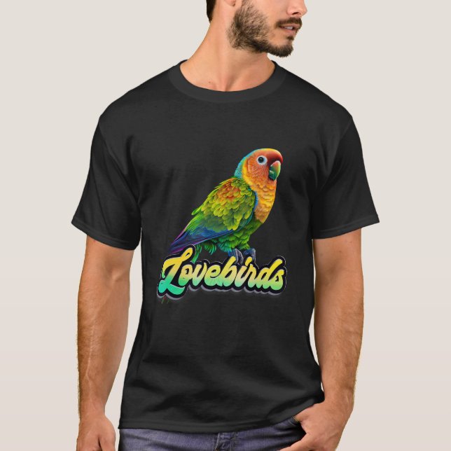 Lovebirds LOVE Bird Love Birds Lovebird Bird T-Shirt (Vorderseite)