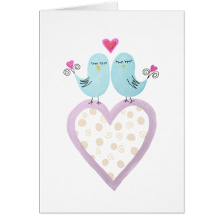 Lovebirds - Niedliches digitales Aquarellwerk