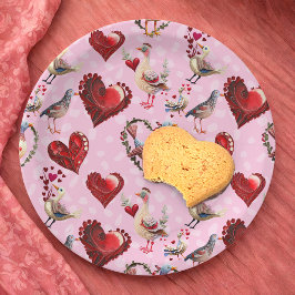 LoveBirds Pappteller