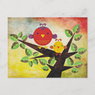 Lovebirds Postcard Postkarte