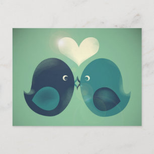 Lovebirds Postkarte
