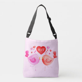 Lovebirds Pullfarben Kunsthandwerk Tasche