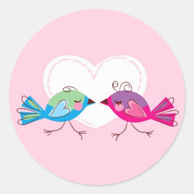 Lovebirds Stickers (Vorderseite)