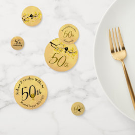 Lovebirds zum 50. Jubiläum Konfetti