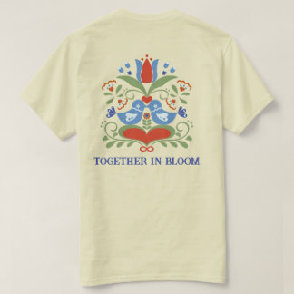 Lovebirts und Blüten T-Shirt