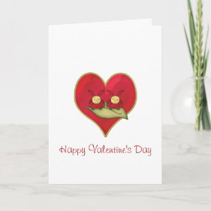 Lovebugs Valentinstag Grußkarte Feiertagskarte