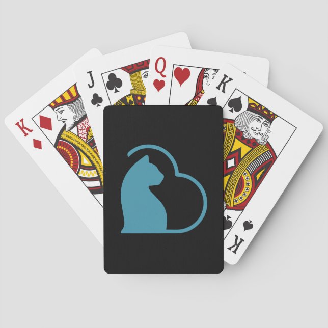 Lovecatkarten Spielkarten (Rückseite)