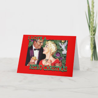 LoveChristmasCouple-GreetingCard Feiertagskarte