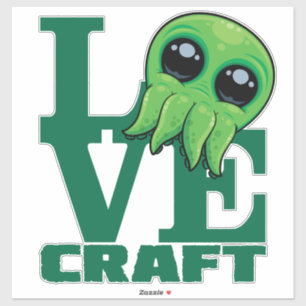 Lovecraft Baby Cthulhu Design - Niedliche Liebe Aufkleber