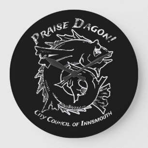 Lovecraft Horror Lovecraft Große Wanduhr