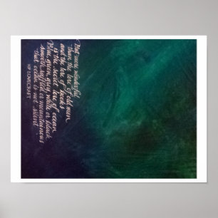 Lovecraft Lore of Ocean Painting Calligraphy Poster