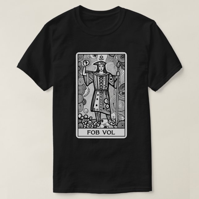LOVECRAFT STYLE THE FOOL TAROT CARD TEE  (Design vorne)