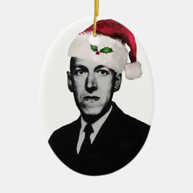 Lovecraft Weihnachten Keramik Ornament (Vorne)