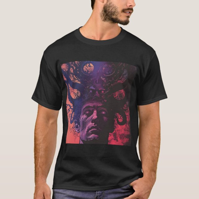 Lovecraftian Dark Fantasy T - Shirt (Vorderseite)
