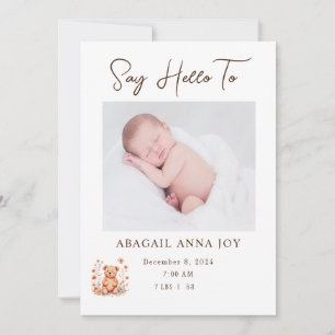 Loved Beyond Measure Baby Announcement Einladung