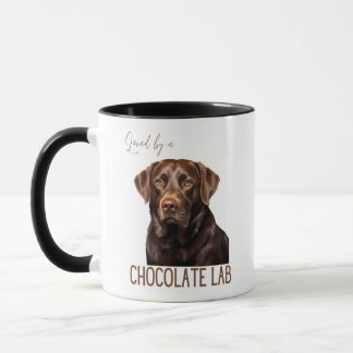 Loved By A Chocolate Lab Labrador Dog Mom Dog Dad Tasse