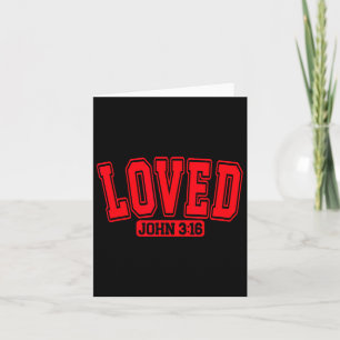 Loved Christmas Valentine John 316 Christlich Happ Karte