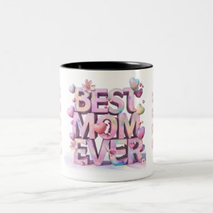 *~ Loved Hugs Mother Day Hearts 3D Blume AP72 Zweifarbige Tasse