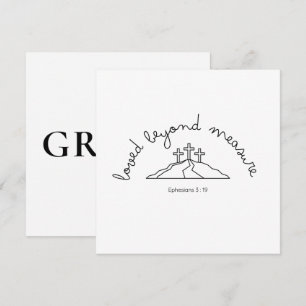 Loved Jenseits der Einladung Christlich Card Faith