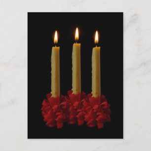 Lovefeest Candles Postkarte