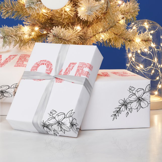 #LoveFlowerVerpackungspapier Geschenkpapier (Feiertage)