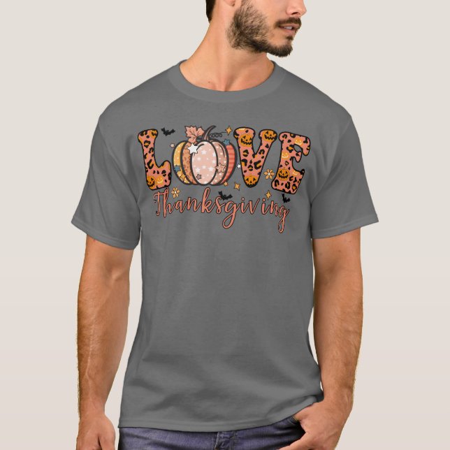 LOVEHANKSGIVING Junge T-Shirt (Vorderseite)