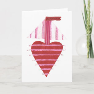 Loveheart Boot keine Hintergrund-Gruß-Karte Feiertagskarte