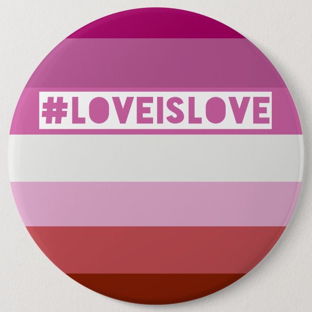#LoveIsLove Hashtag-Abzeichen Button (Vorderseite)