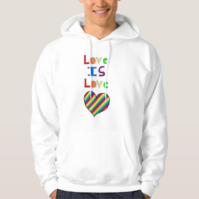 loveislove hoodie (Vorderseite)