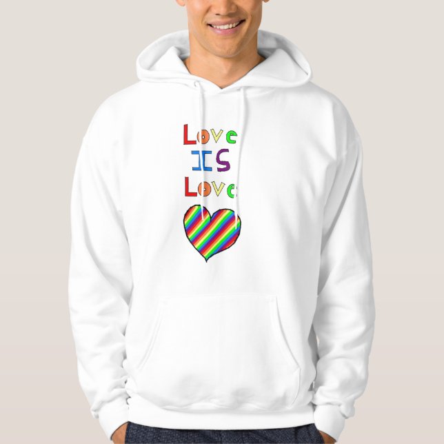 loveislove hoodie (Vorderseite)