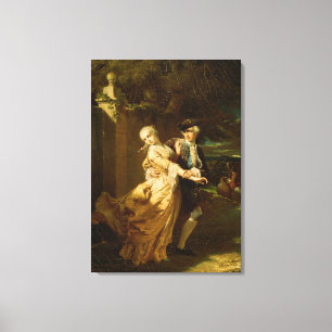 Lovelace, das Clarissa Harlowe, 1867 entführt Leinwanddruck