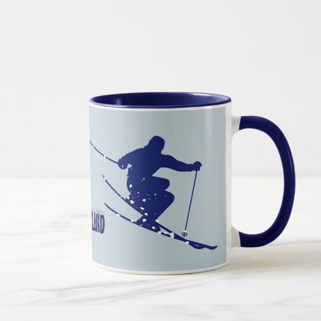 Loveland Blue Skier Tasse (Rechts)