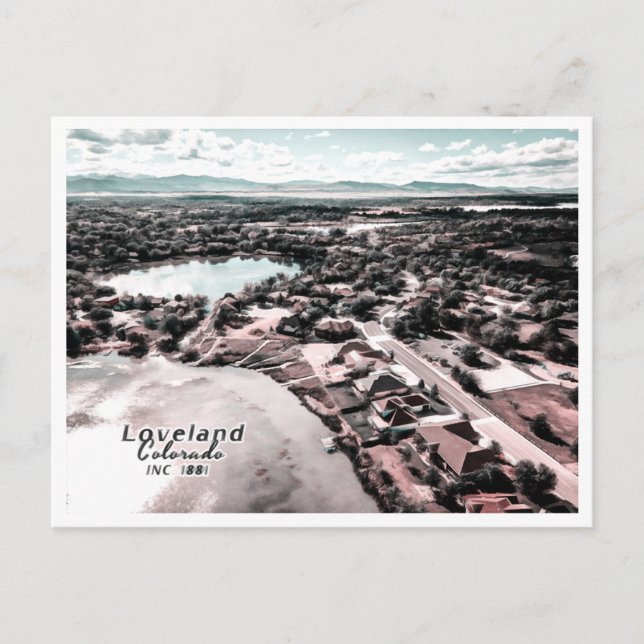 LOVELAND COLORADO POSTKARTE (Vorderseite)