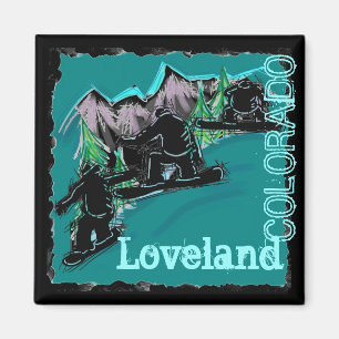 Loveland Colorado Snowboardmagnet Magnet